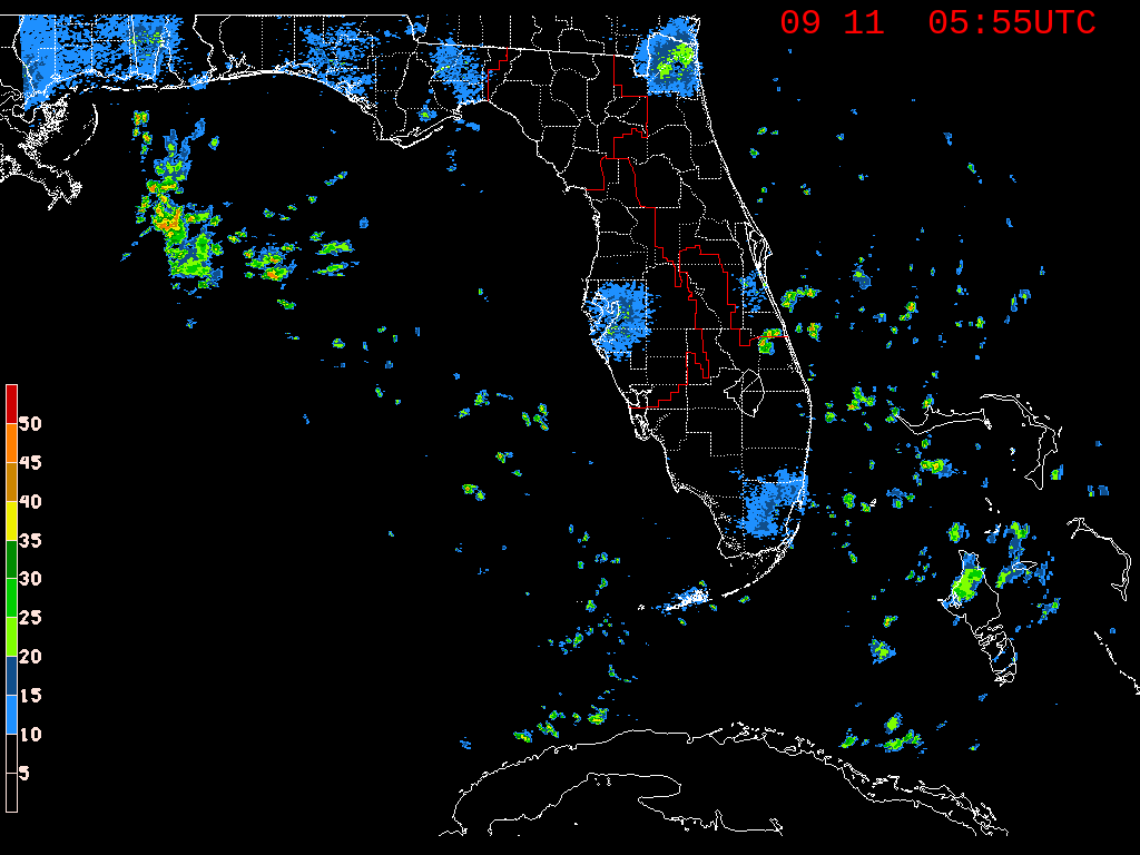 Florida Radar Recording From SFWMD for Sally (2020)