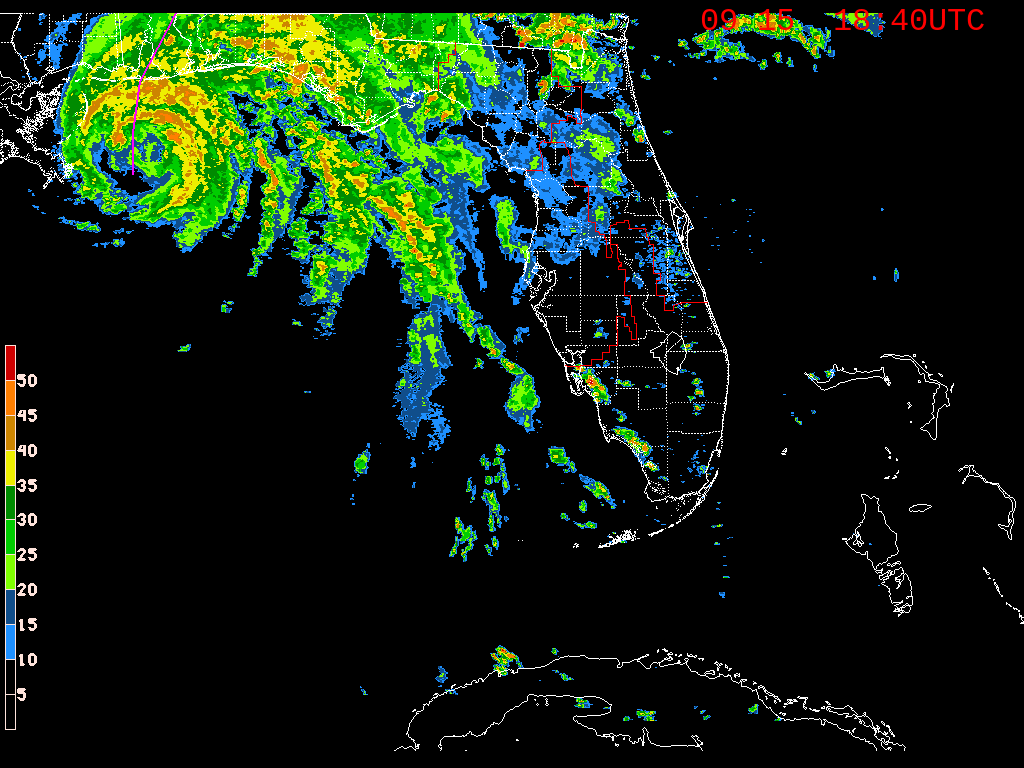 Florida Radar Recording From SFWMD for Sally (2020)