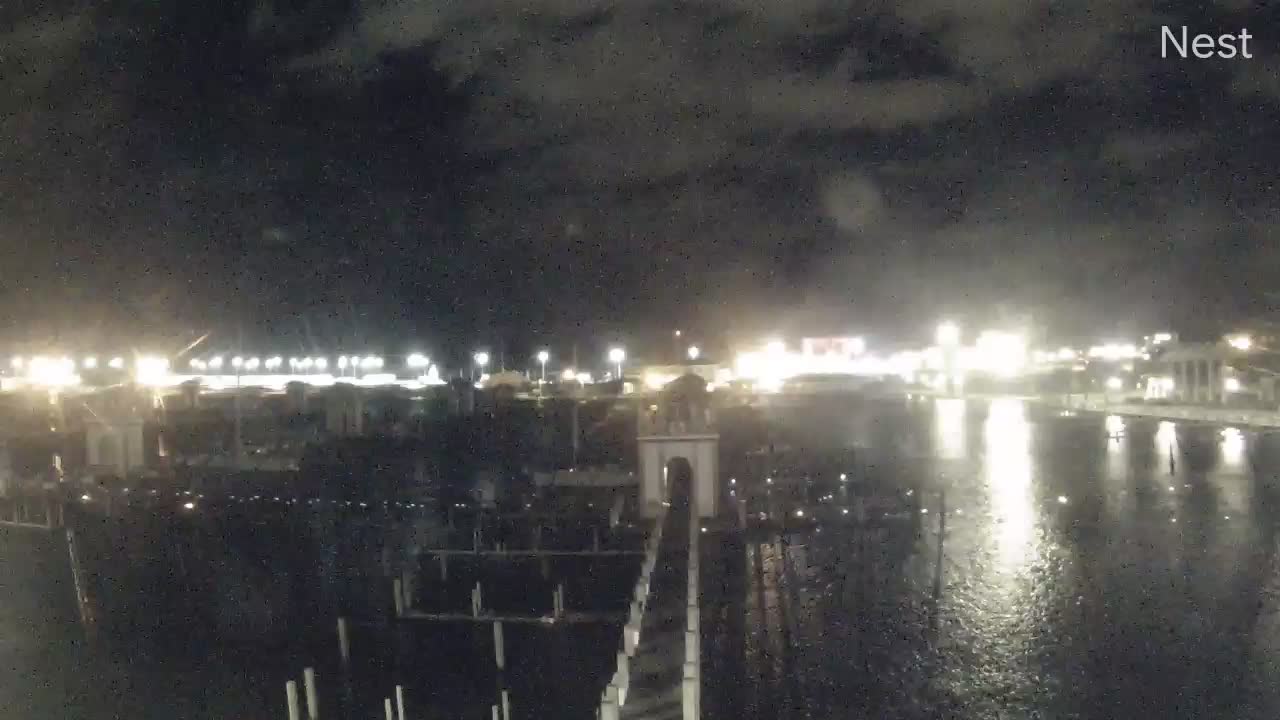 Gulfport, MS Harbor Hurricane Track Cam 15 Recording Sally (2020)