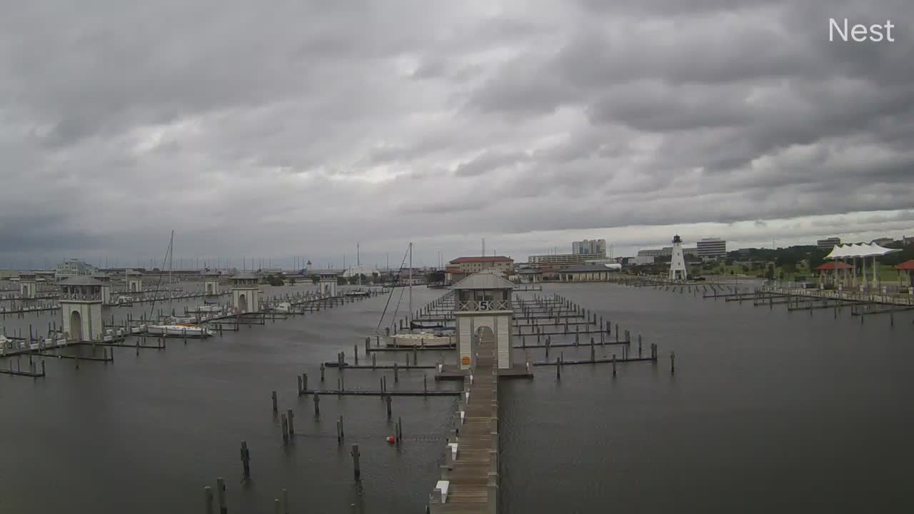 Gulfport, MS Harbor Hurricane Track Cam 15 Recording Sally (2020)