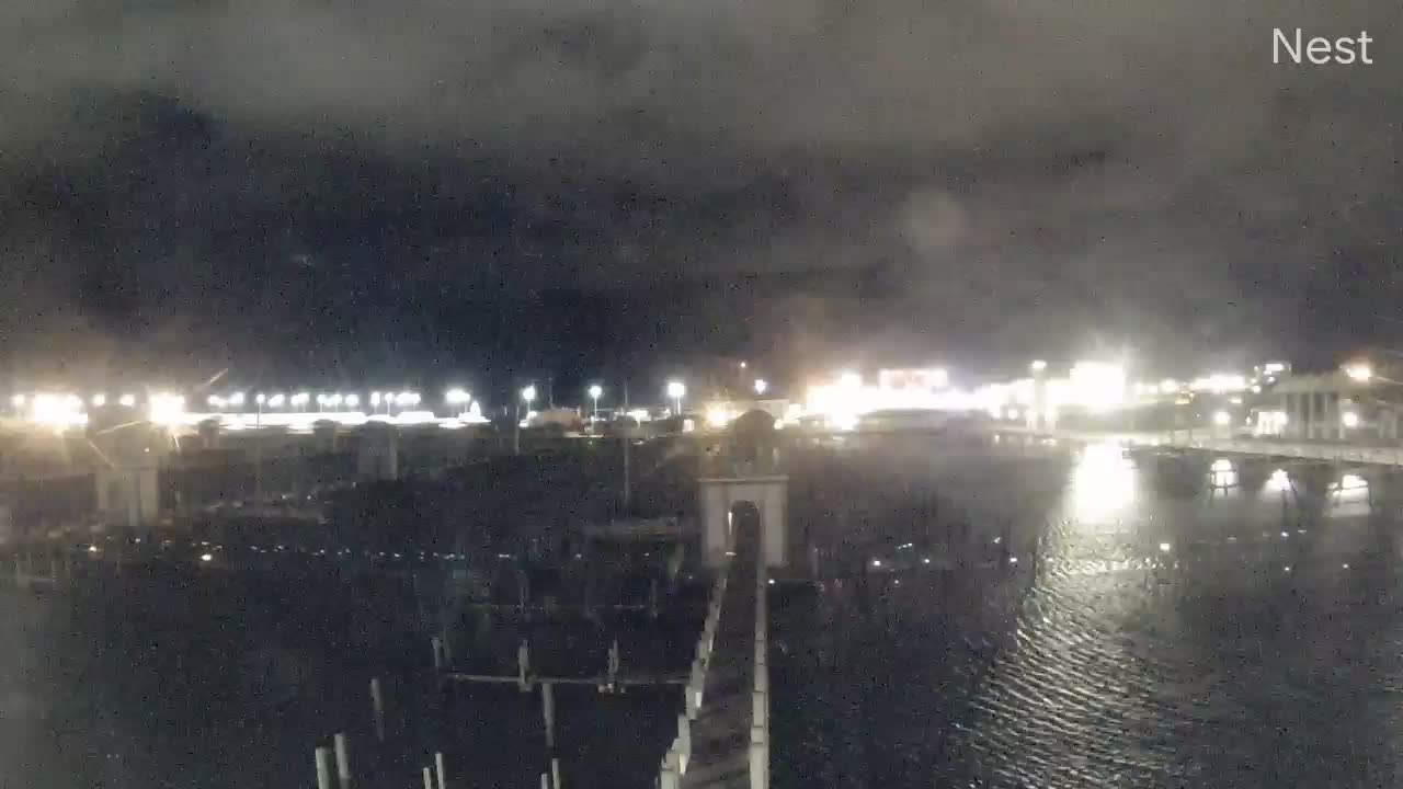 Gulfport, MS Harbor Hurricane Track Cam 15 Recording Sally (2020)
