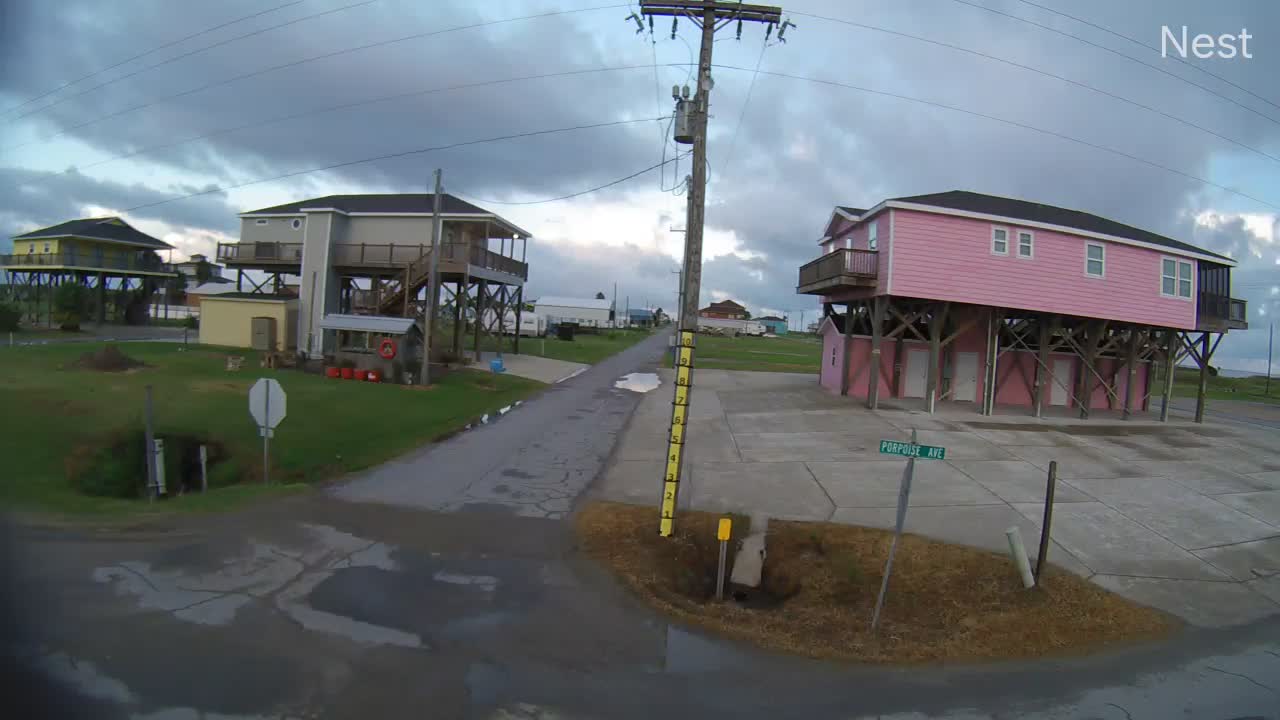 Holly Beach, LA Hurricane Track Cam 16 Recording Laura (2020)
