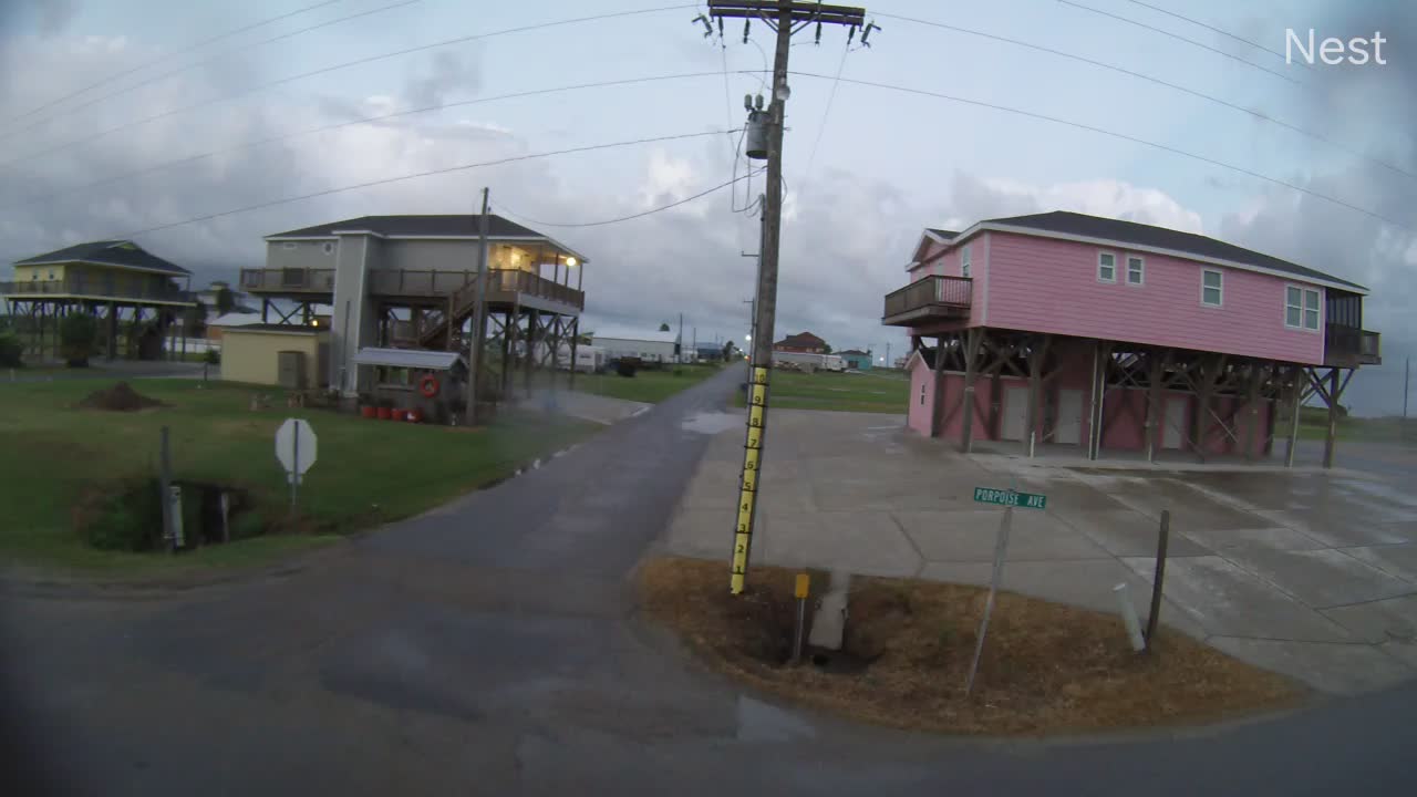 Holly Beach, LA Hurricane Track Cam 16 Recording Laura (2020)