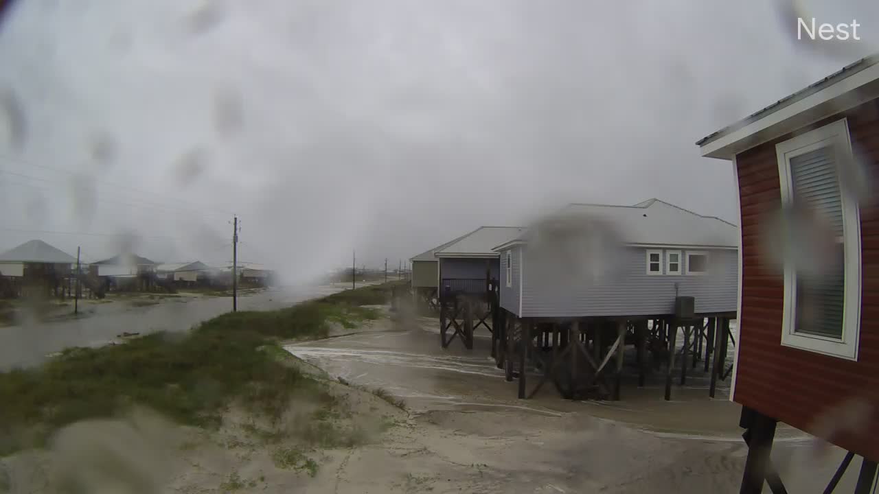 Dauphin Island, AL HurricaneTrack Cam 6 Recording Sally (2020)