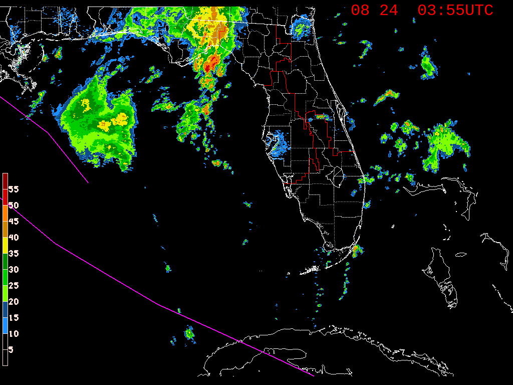 Florida Radar Recording From SFWMD for Laura/Marco Approach (2020)
