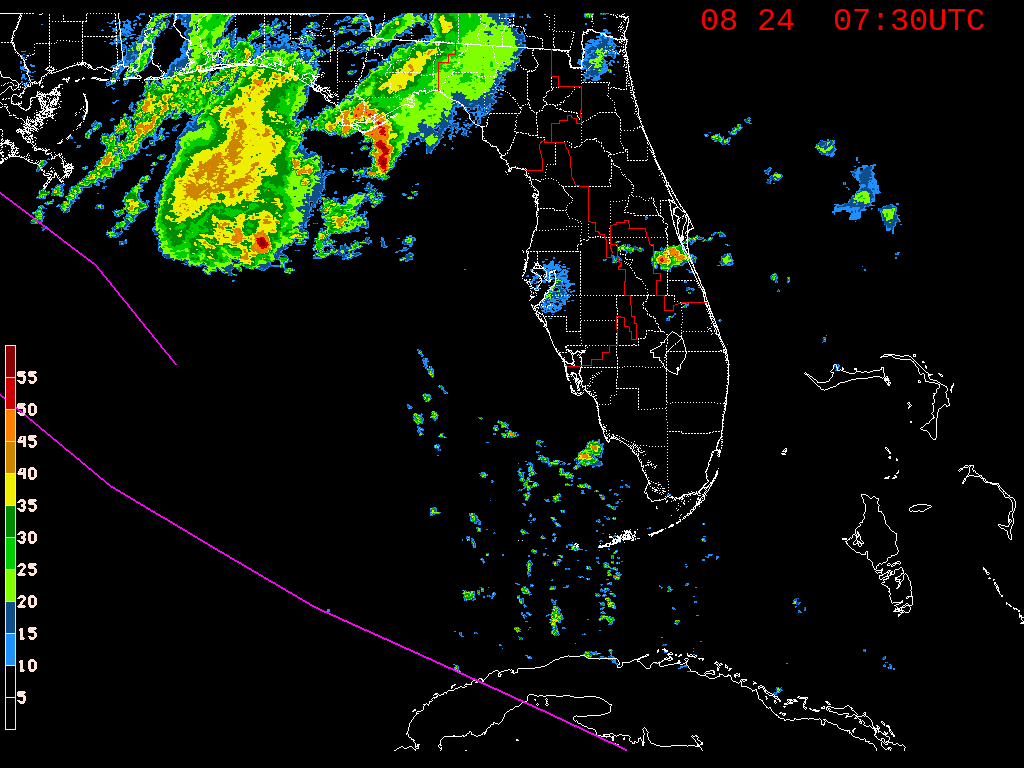 Florida Radar Recording From SFWMD for Laura/Marco Approach (2020)