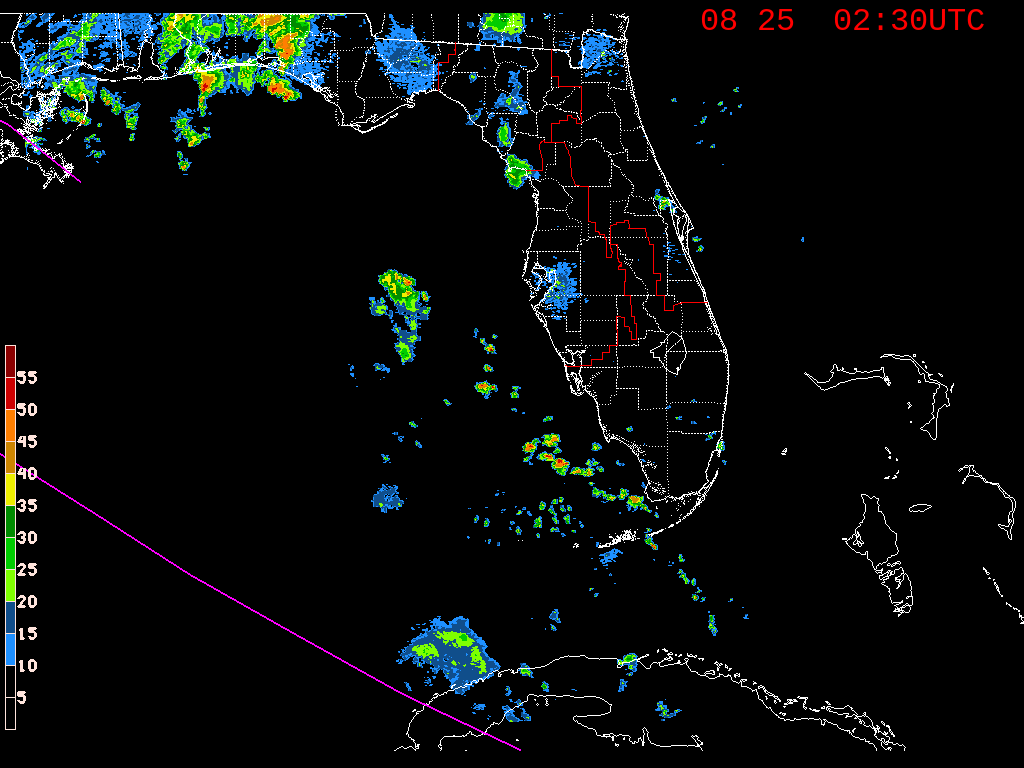 Florida Radar Recording From SFWMD for Laura/Marco Approach (2020)