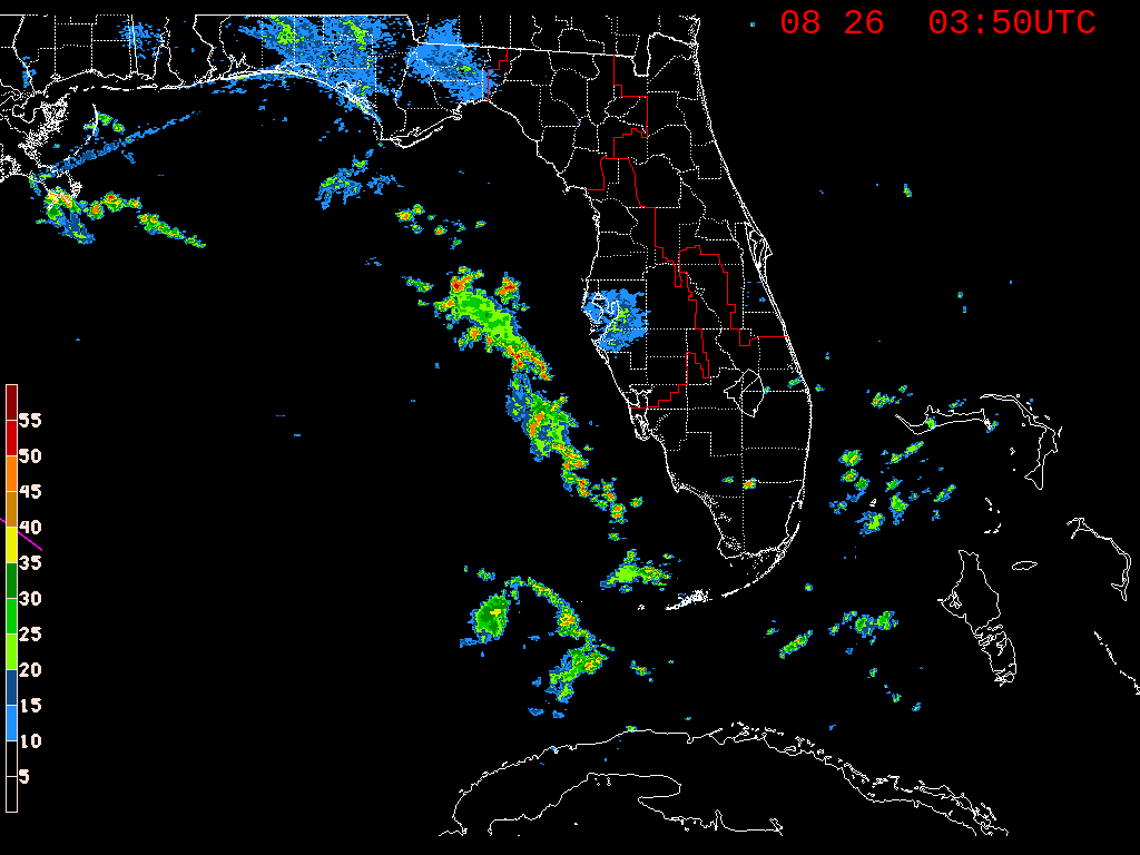 Florida Radar Recording From SFWMD for Laura/Marco Approach (2020)