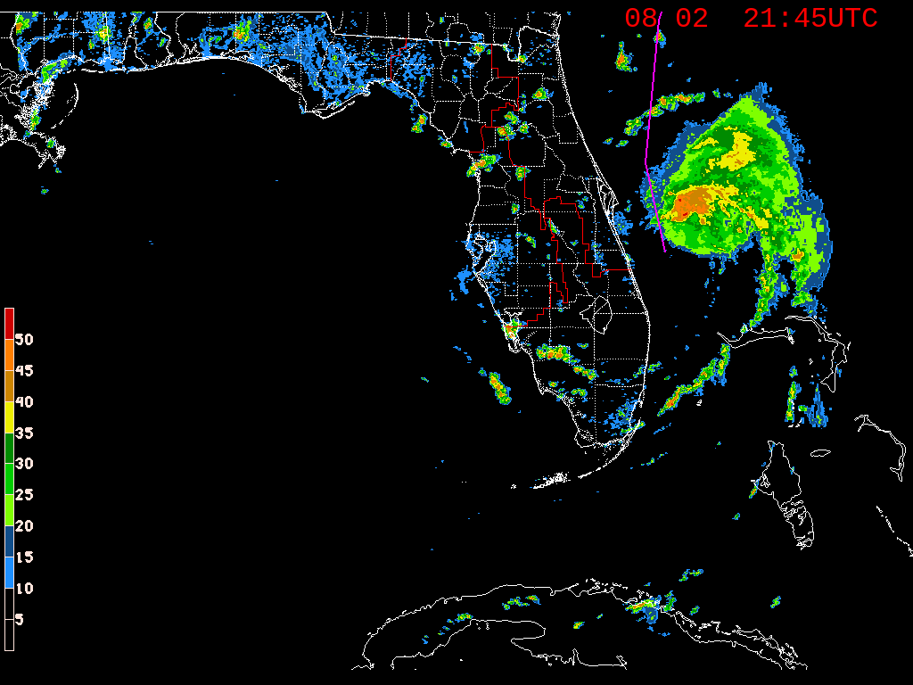 Florida Radar Recording From SFWMD for Isaias Approach (2020)