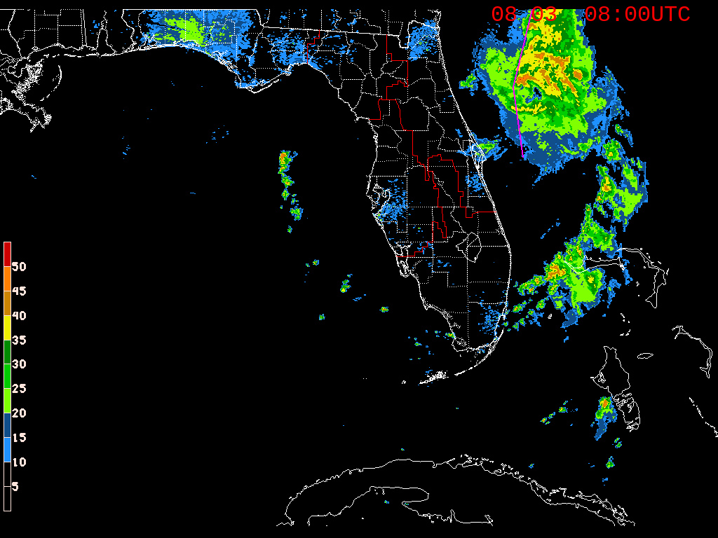 Florida Radar Recording From SFWMD for Isaias Approach (2020)