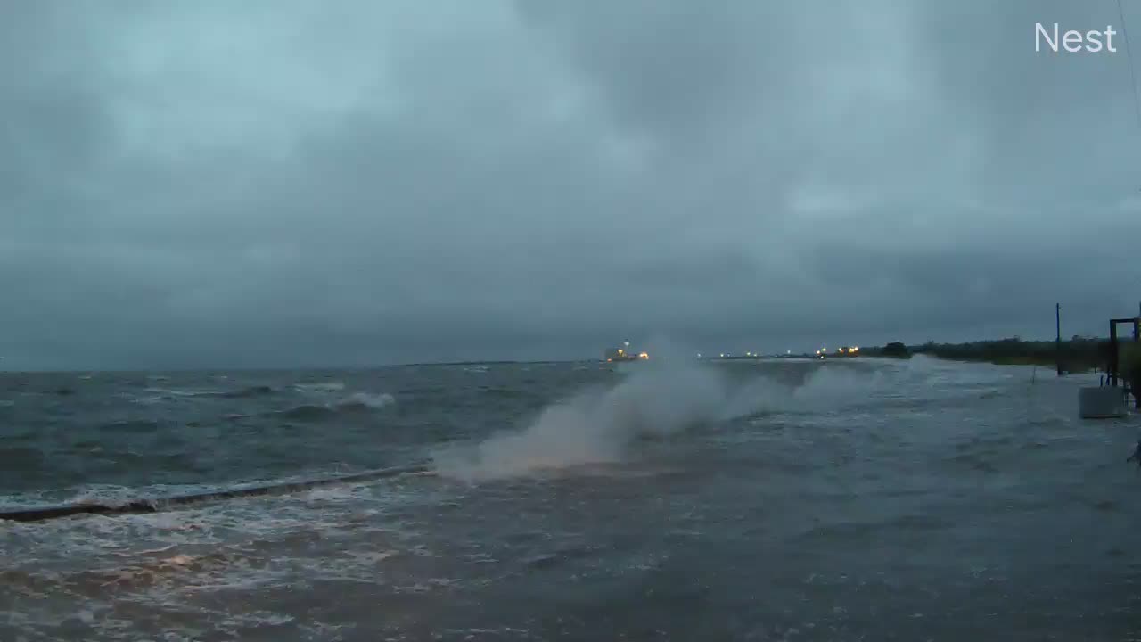 Waveland, MS Hurricane Track Cam 3 Recording Cirstobal (2020)