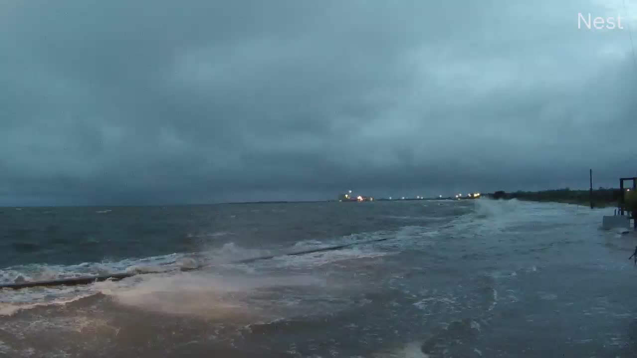 Waveland, MS Hurricane Track Cam 3 Recording Cirstobal (2020)