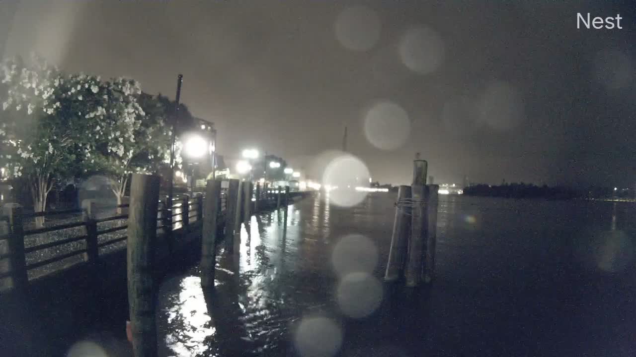 Downtown Wilmington, NC Hurricane Track Cam 5 Recording Isaias (2020)