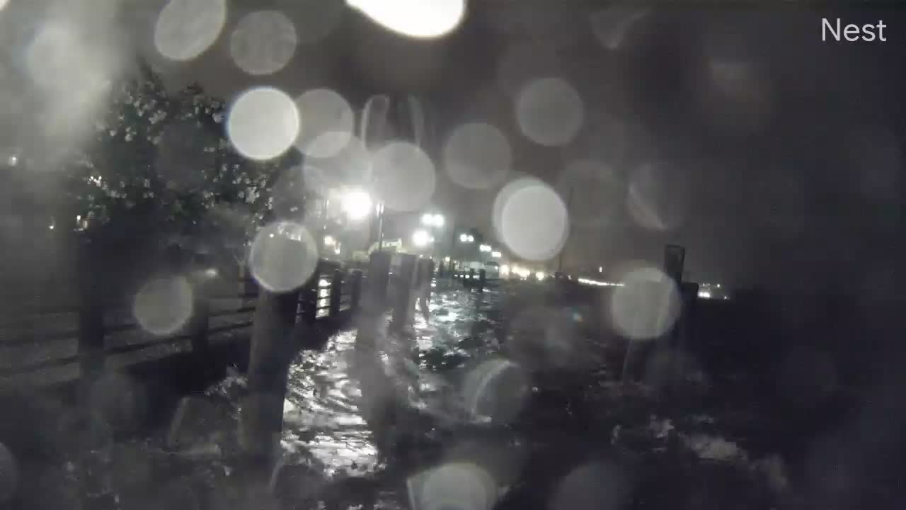 Downtown Wilmington, NC Hurricane Track Cam 5 Recording Isaias (2020)