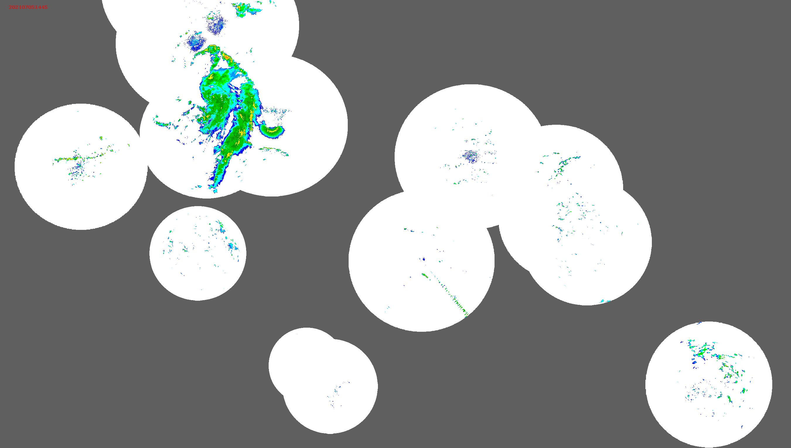 Barbados Weather Caribbean Radar Mosaic Animation for Invest 95L (Elsa 2021)