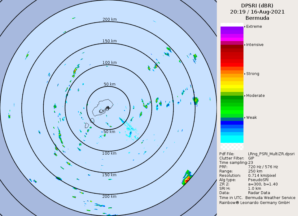 Bermuda Radar Recording of Henri (2021) Approach