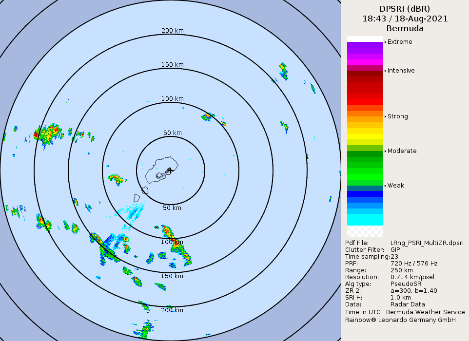 Bermuda Radar Recording of Henri (2021) Approach