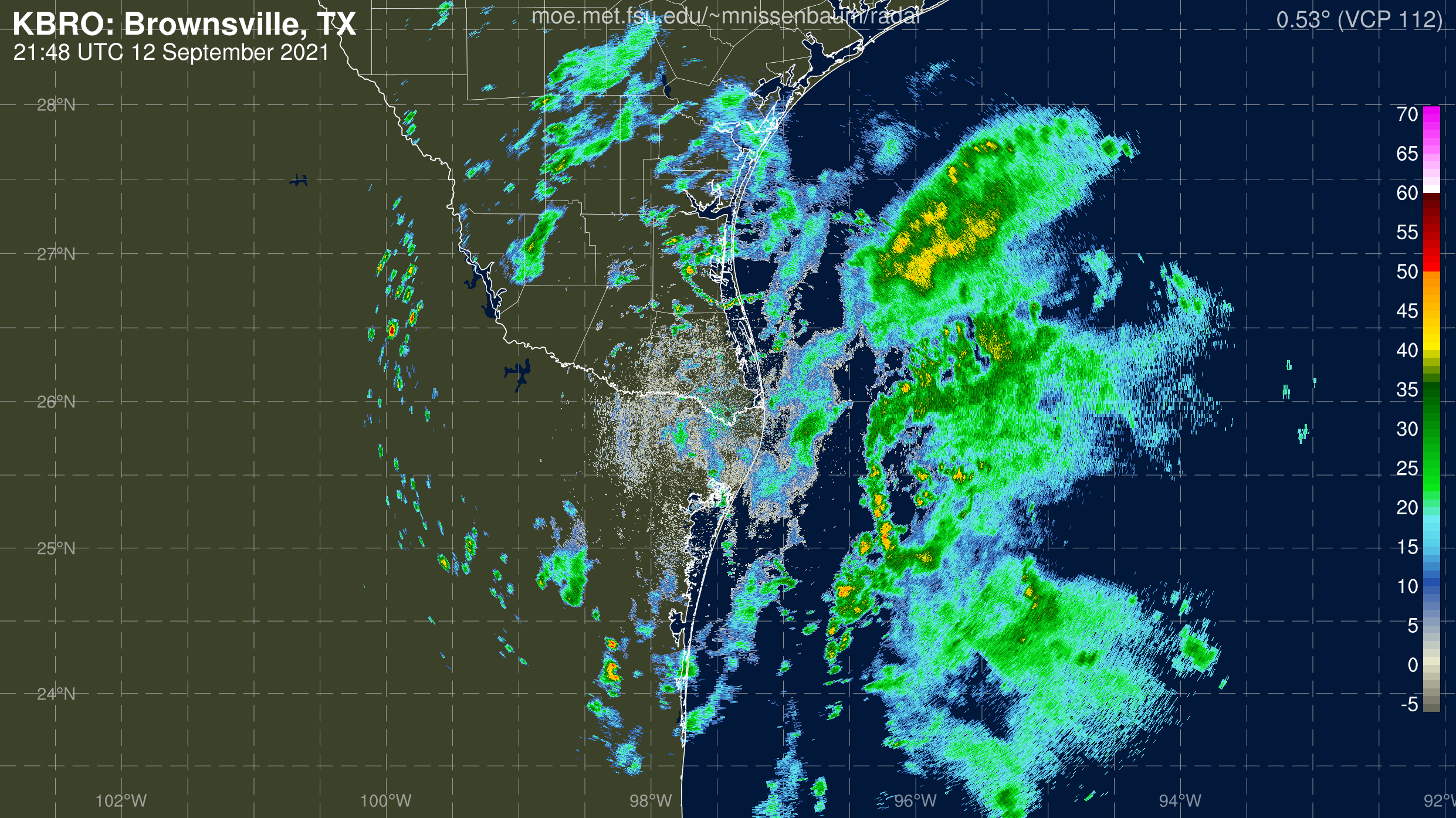 Brownsville, TX Radar Recording From Marc Nissenbaum for Nicholas (2021)