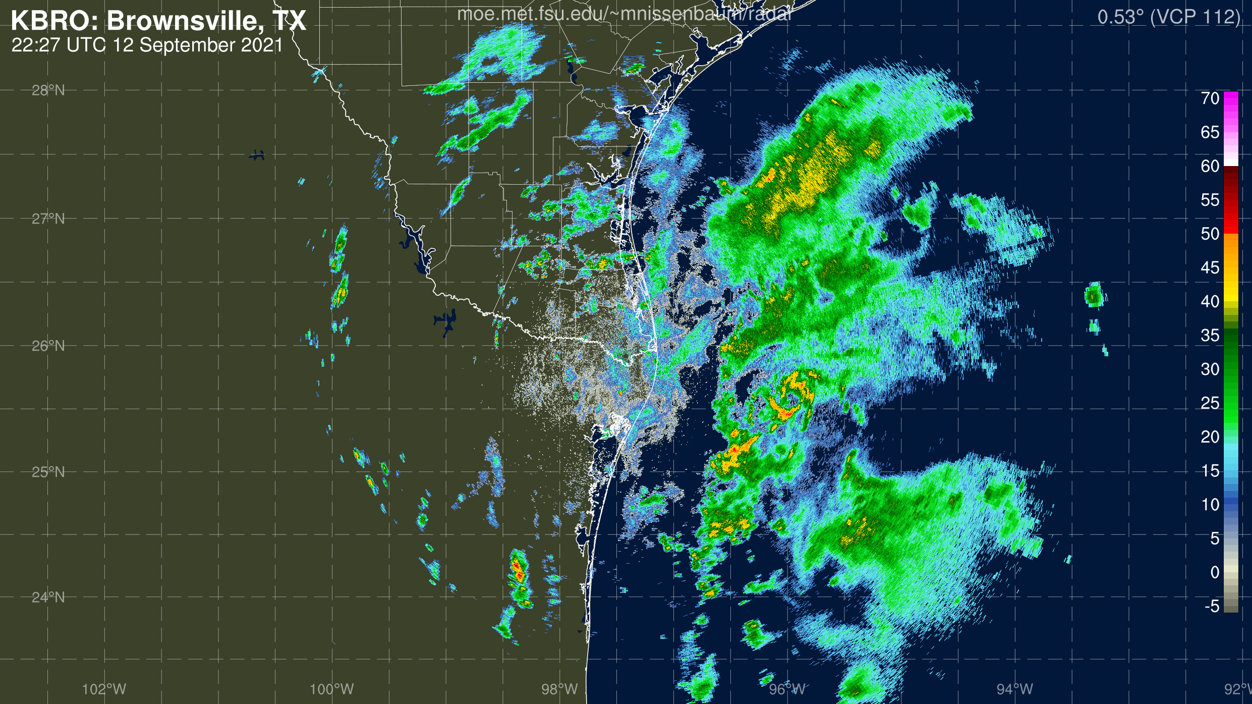 Brownsville, TX Radar Recording From Marc Nissenbaum for Nicholas (2021)