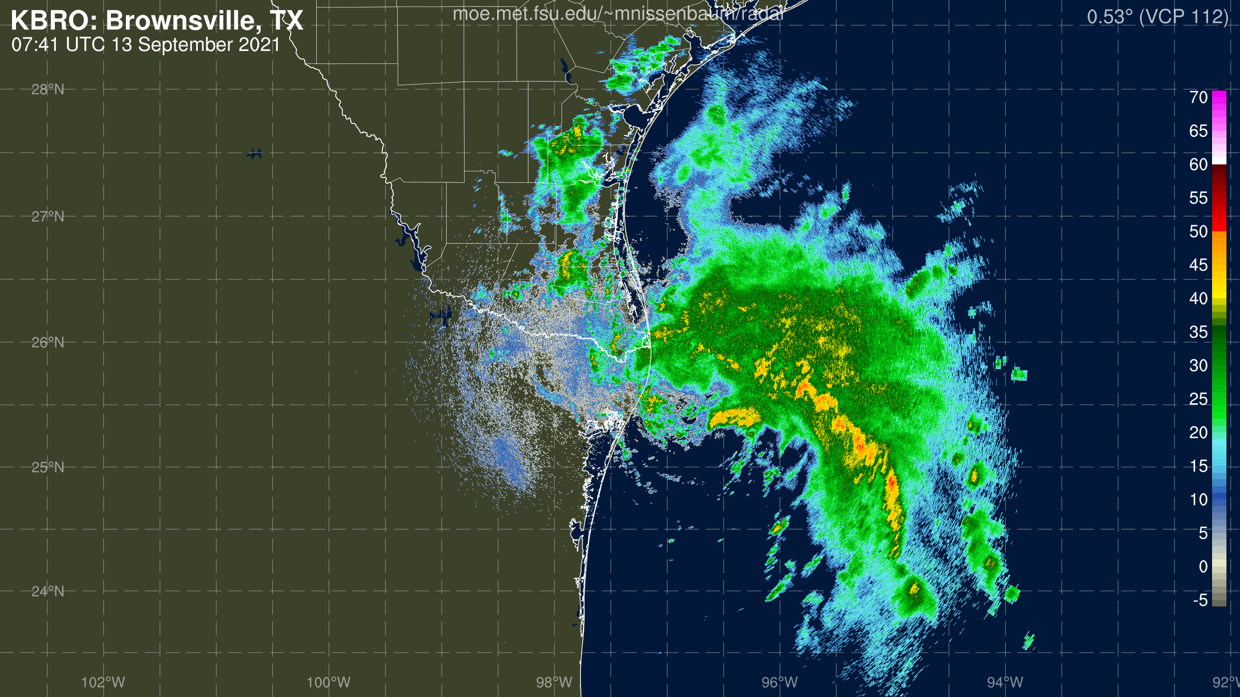 Brownsville, TX Radar Recording From Marc Nissenbaum for Nicholas (2021)
