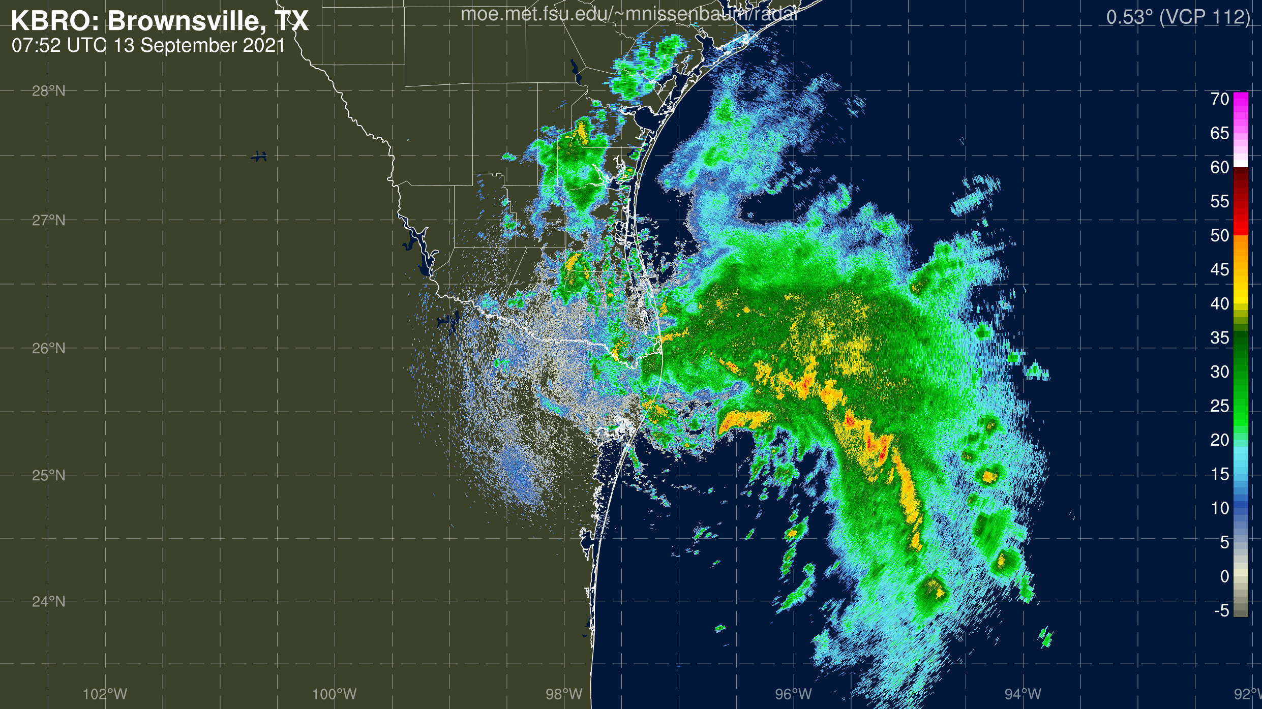 Brownsville, TX Radar Recording From Marc Nissenbaum for Nicholas (2021)