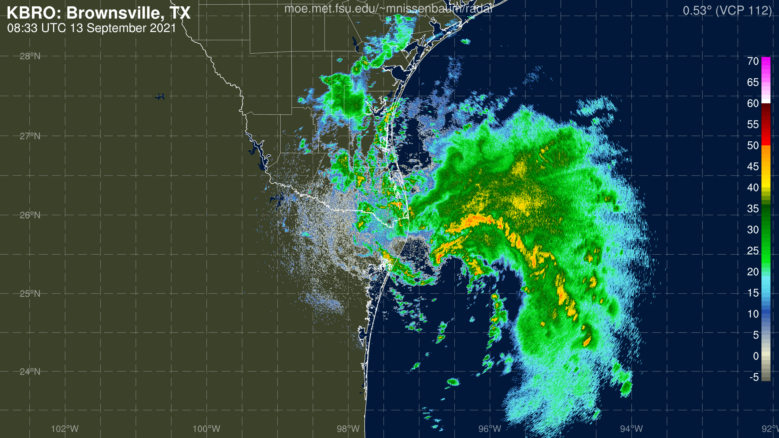Brownsville, TX Radar Recording From Marc Nissenbaum for Nicholas (2021)