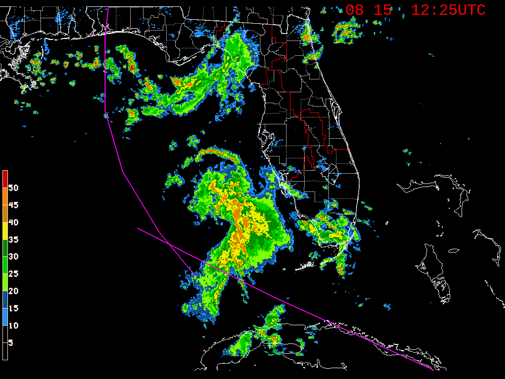 Florida Radar Recording From SFWMD for Fred (2021)