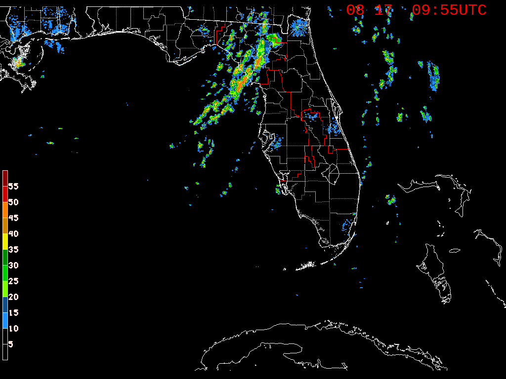 Florida Radar Recording From SFWMD for Fred (2021)