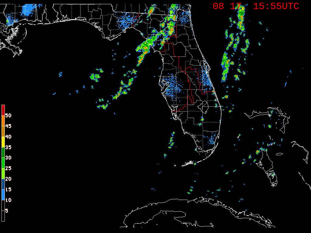Florida Radar Recording From SFWMD for Fred (2021)