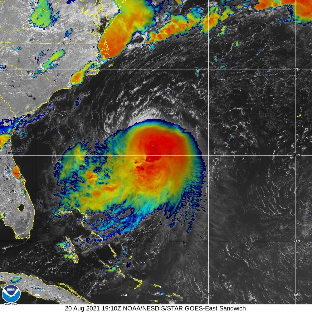 Henri Satellite Image Recording (2021)