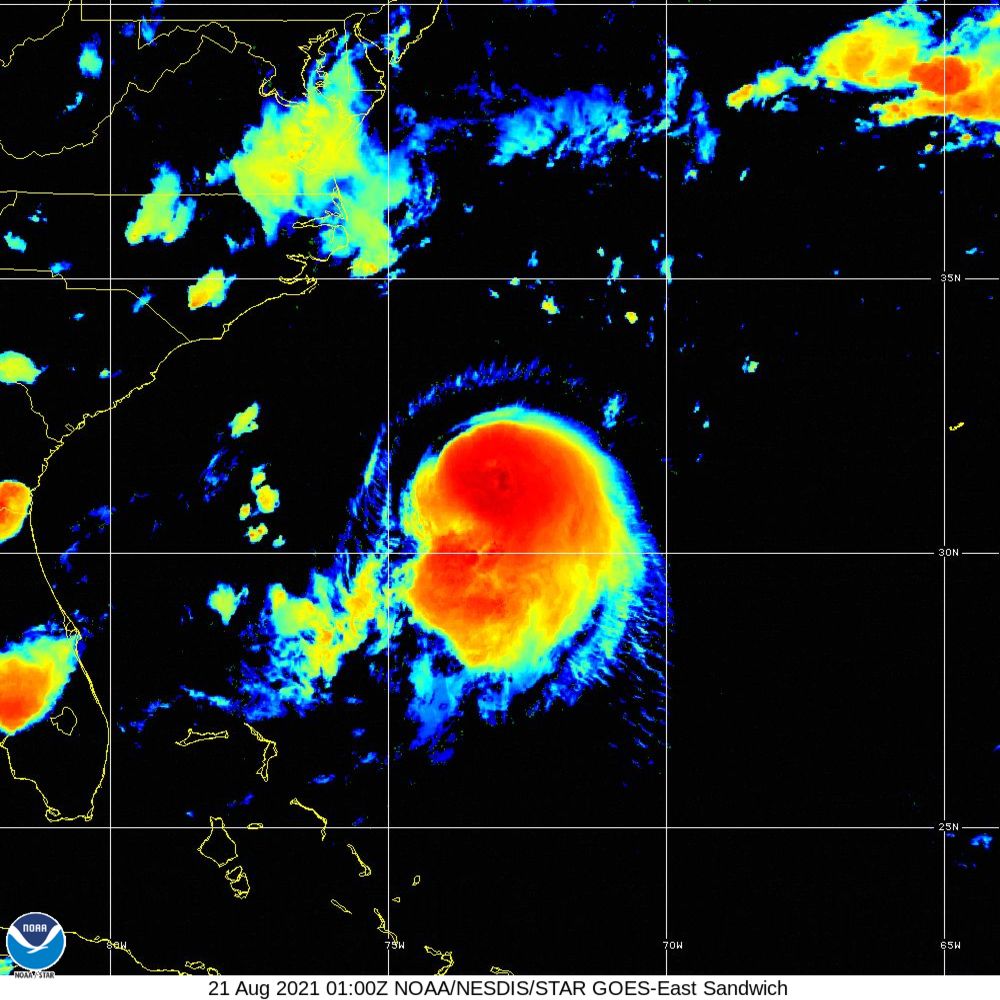 Henri Satellite Image Recording (2021)