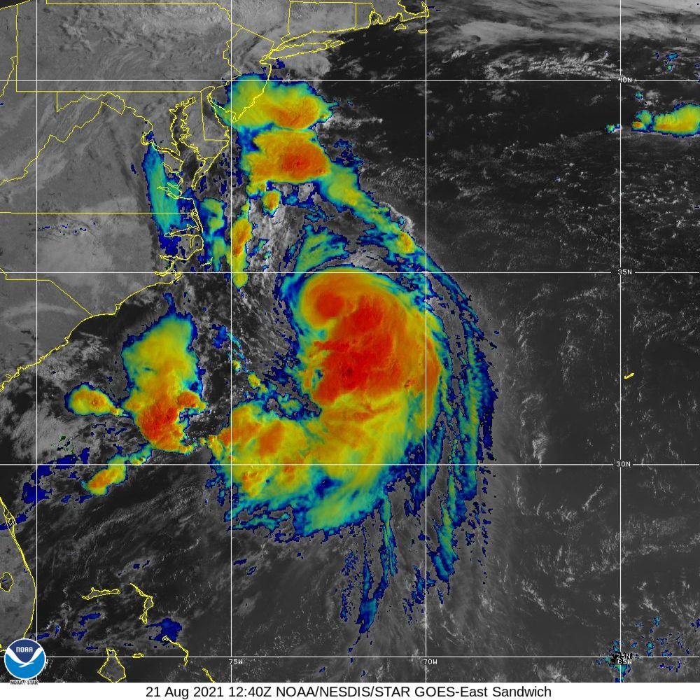 Henri Satellite Image Recording (2021)