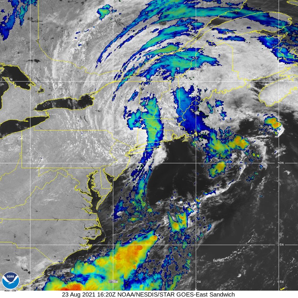 Henri Satellite Image Recording (2021)