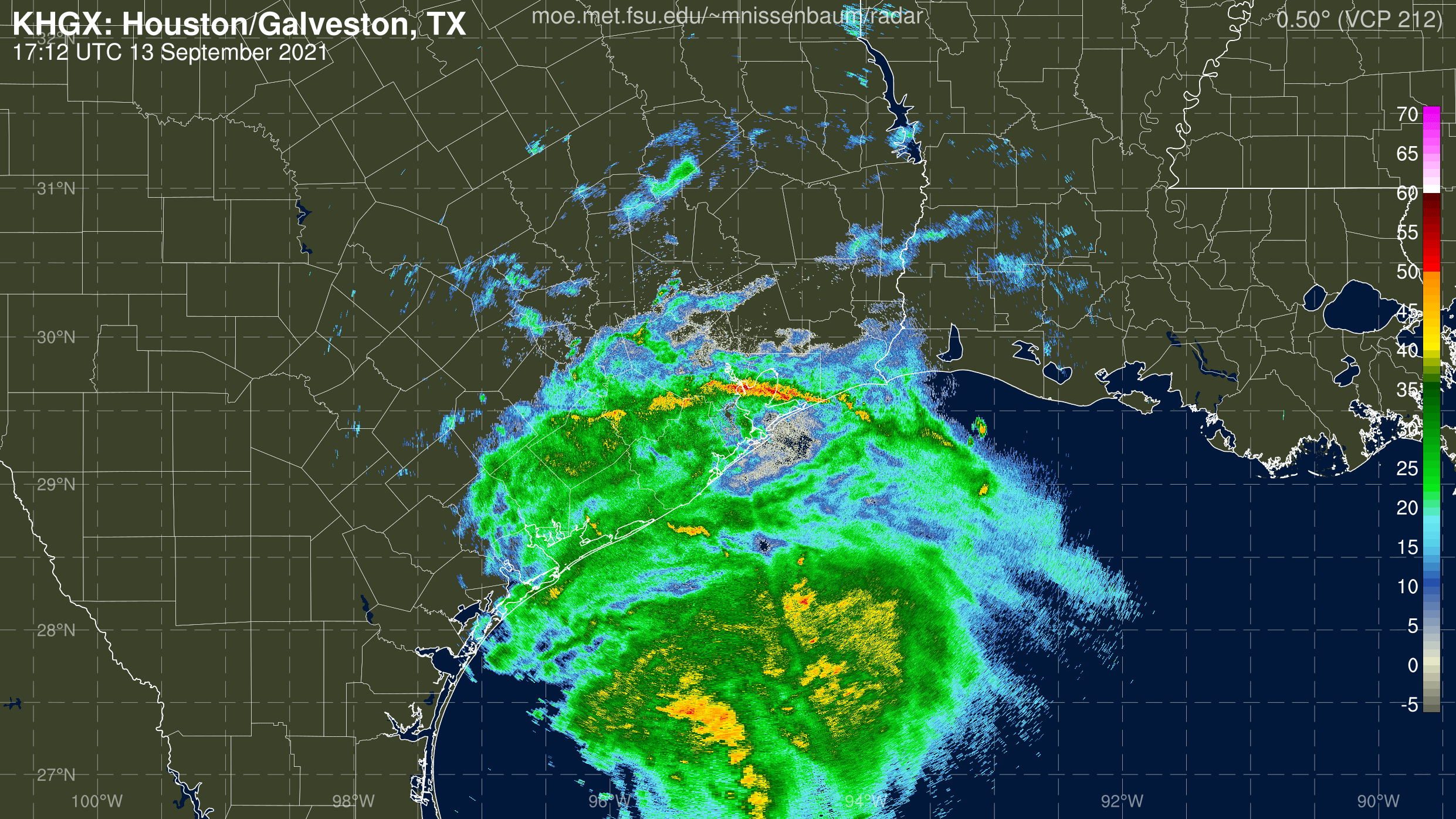 Houston, TX Radar Recording From Marc Nissenbaum for Nicholas (2021)