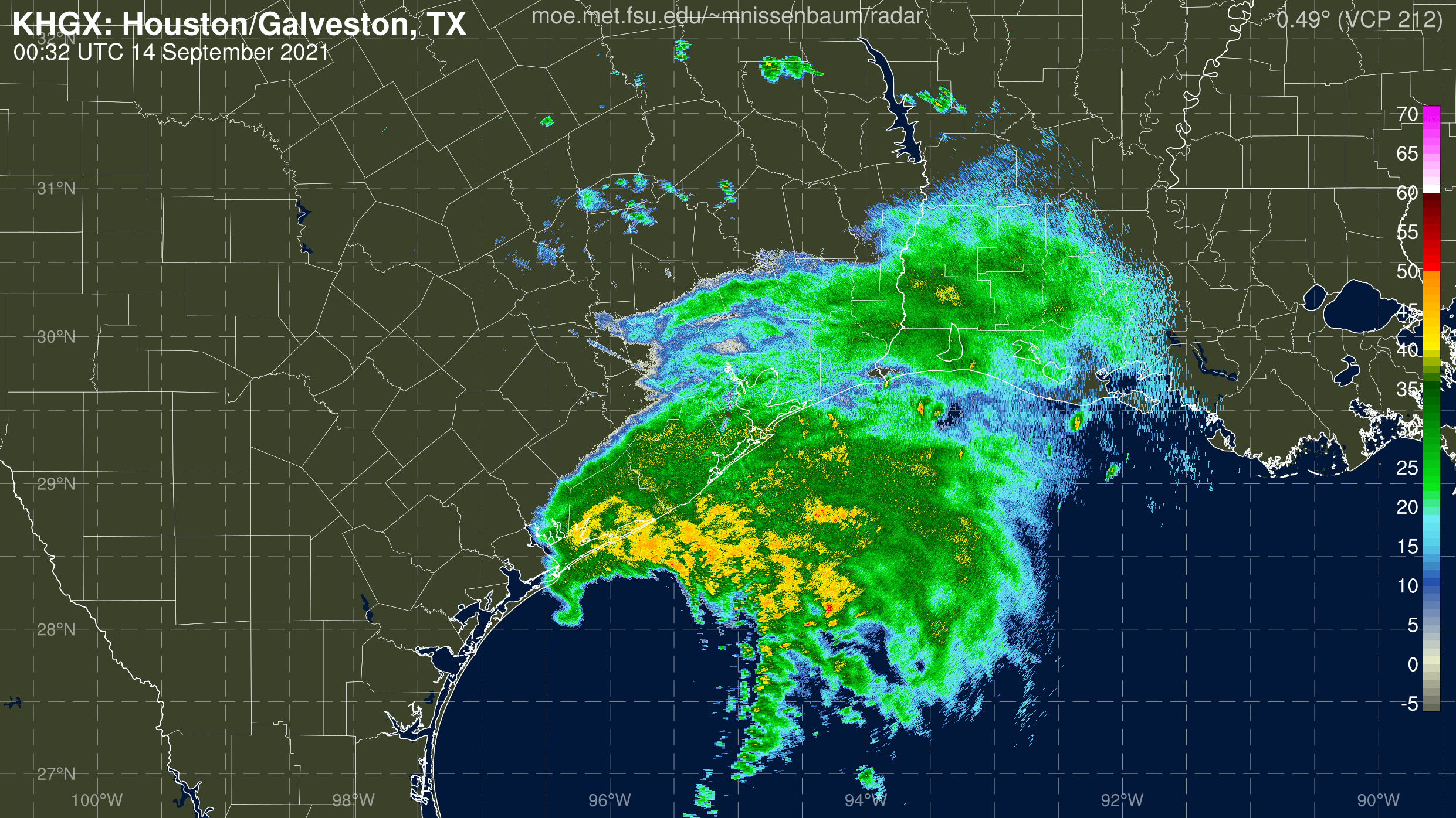 Houston, TX Radar Recording From Marc Nissenbaum for Nicholas (2021)