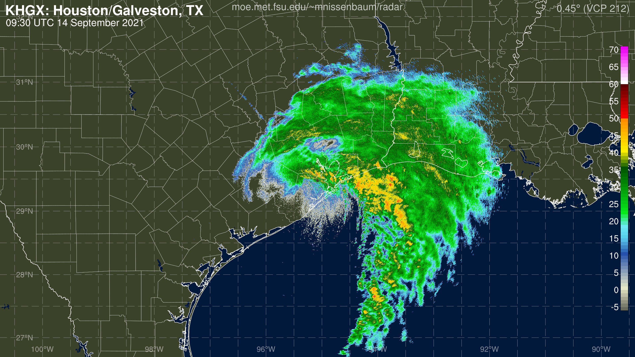 Houston, TX Radar Recording From Marc Nissenbaum for Nicholas (2021)