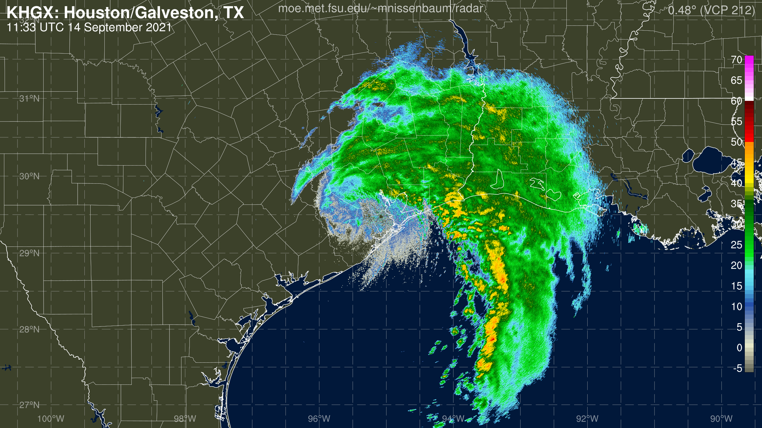 Houston, TX Radar Recording From Marc Nissenbaum for Nicholas (2021)