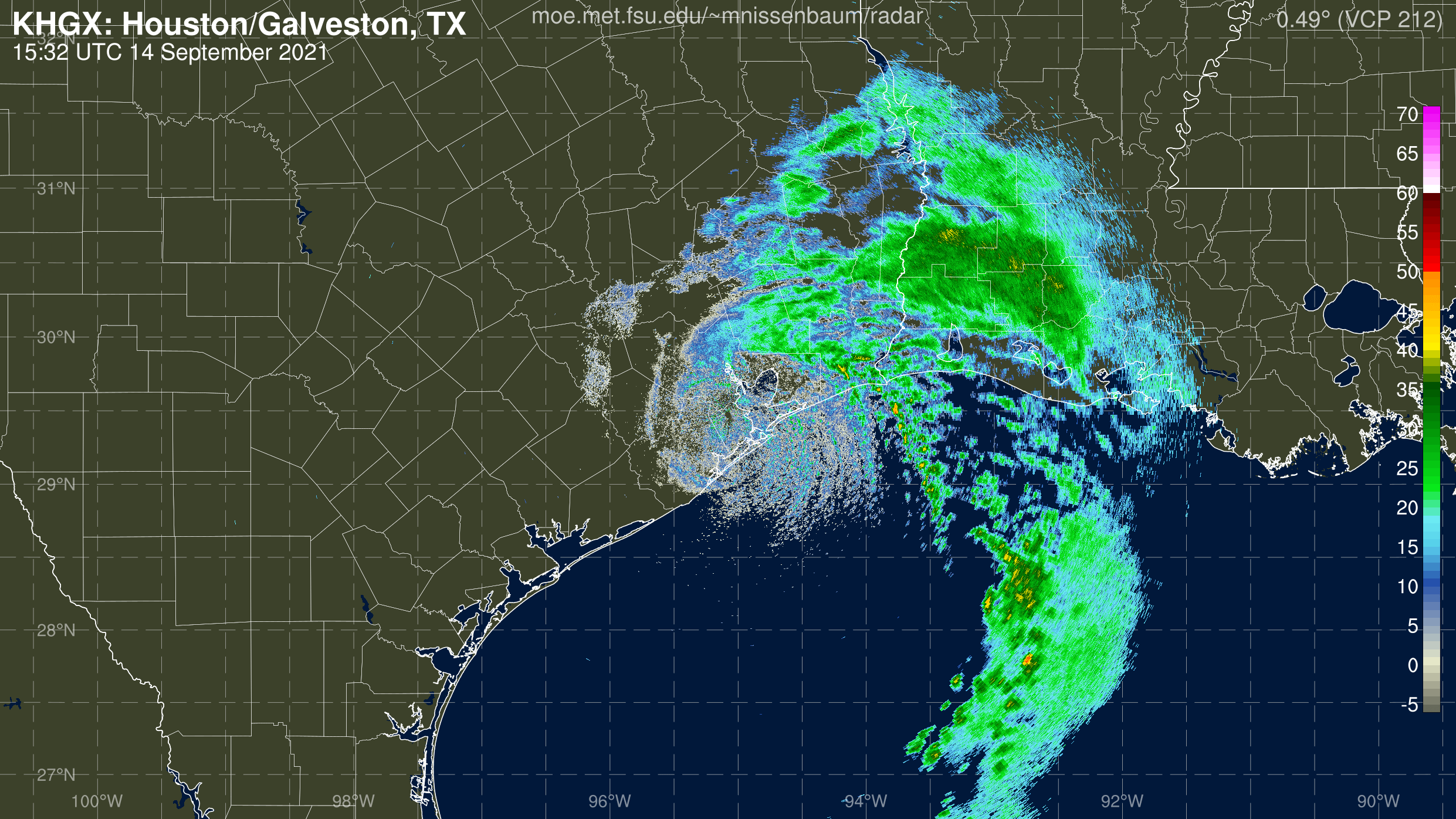 Houston, TX Radar Recording From Marc Nissenbaum for Nicholas (2021)