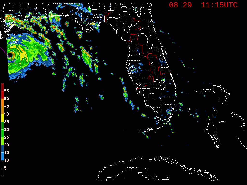 Florida Radar Recording From SFWMD for Ida (2021)