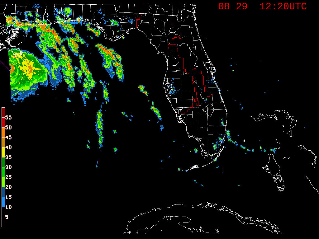 Florida Radar Recording From SFWMD for Ida (2021)