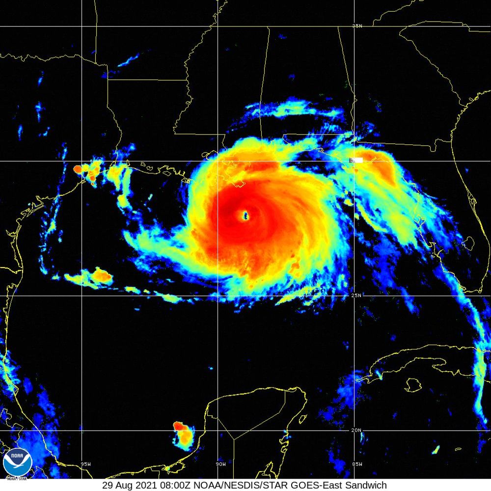 Ida Satellite Image Recording (2021)
