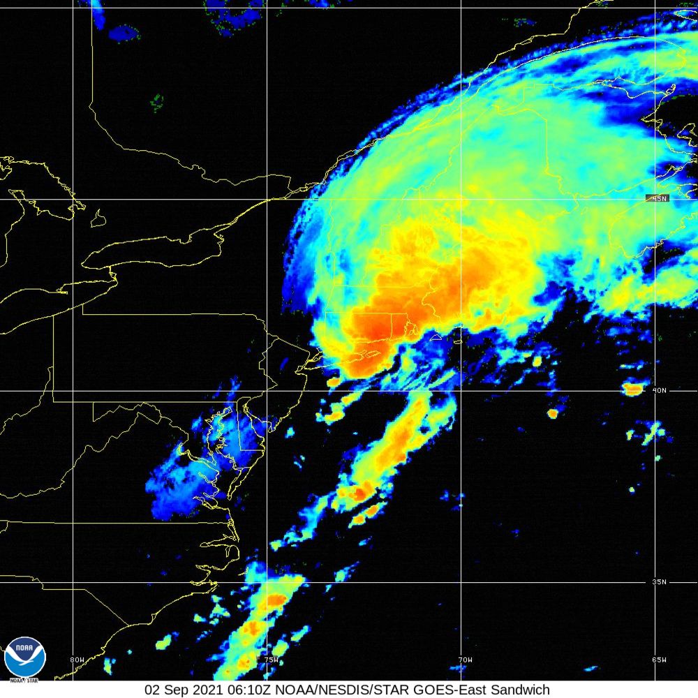 Ida Satellite Image Recording (2021)