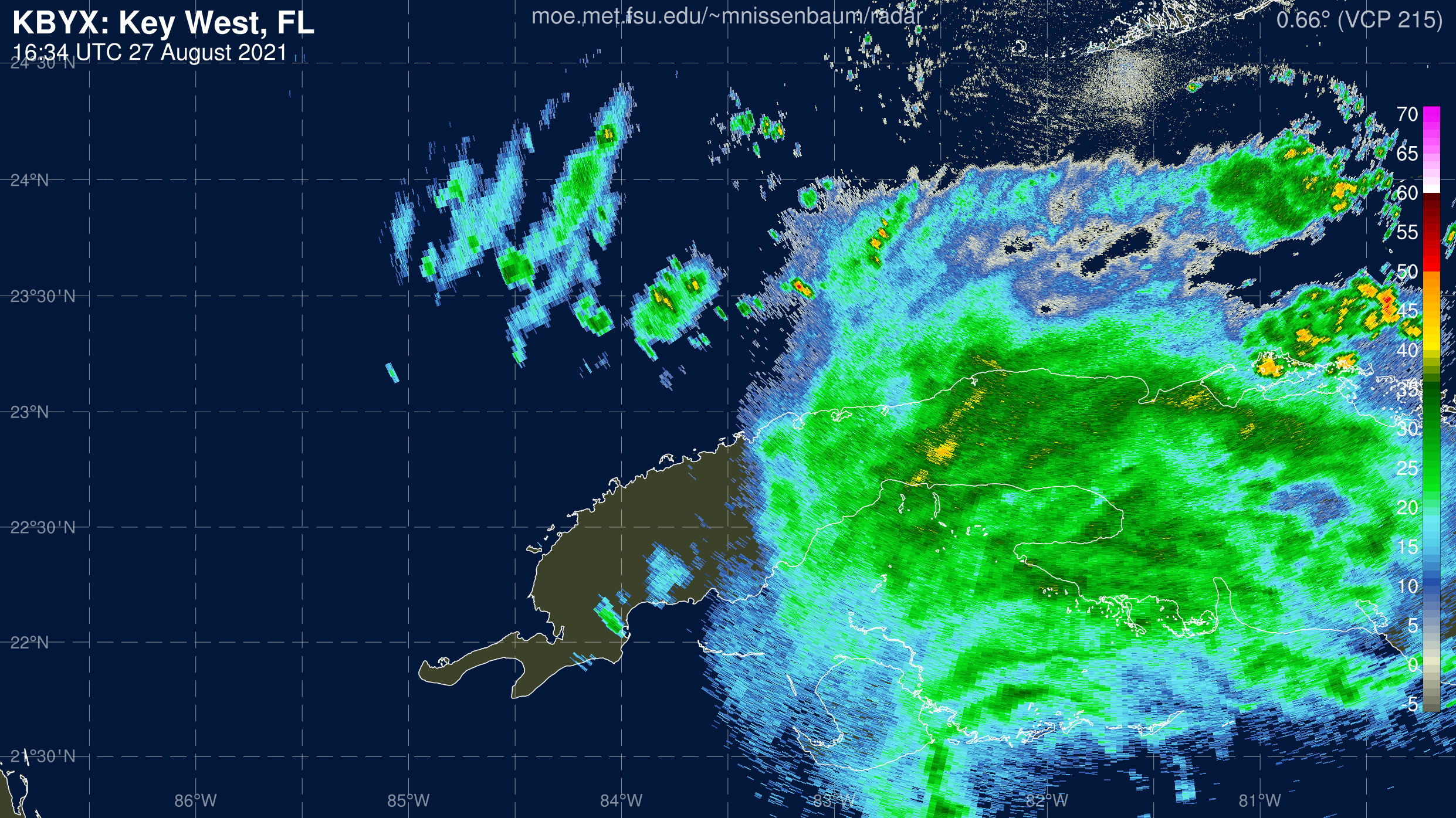Key West Radar Recording From Marc Nissenbaum for Ida (2021)