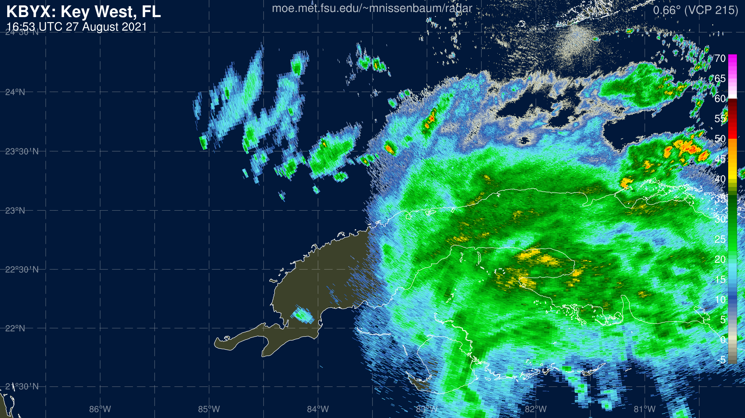 Key West Radar Recording From Marc Nissenbaum for Ida (2021)