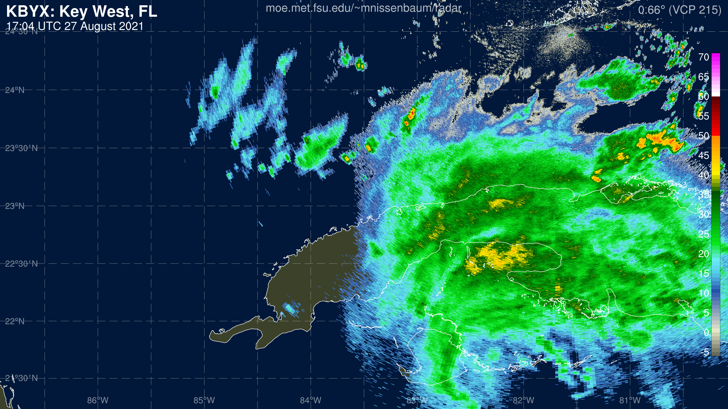 Key West Radar Recording From Marc Nissenbaum for Ida (2021)