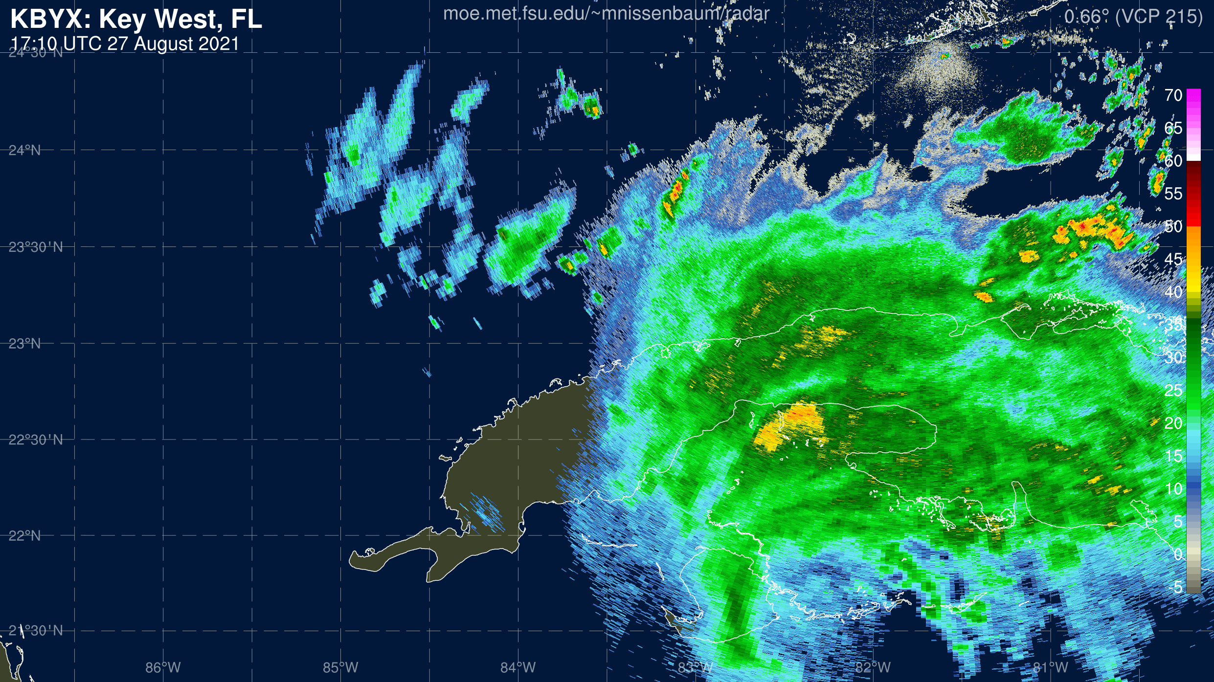 Key West Radar Recording From Marc Nissenbaum for Ida (2021)