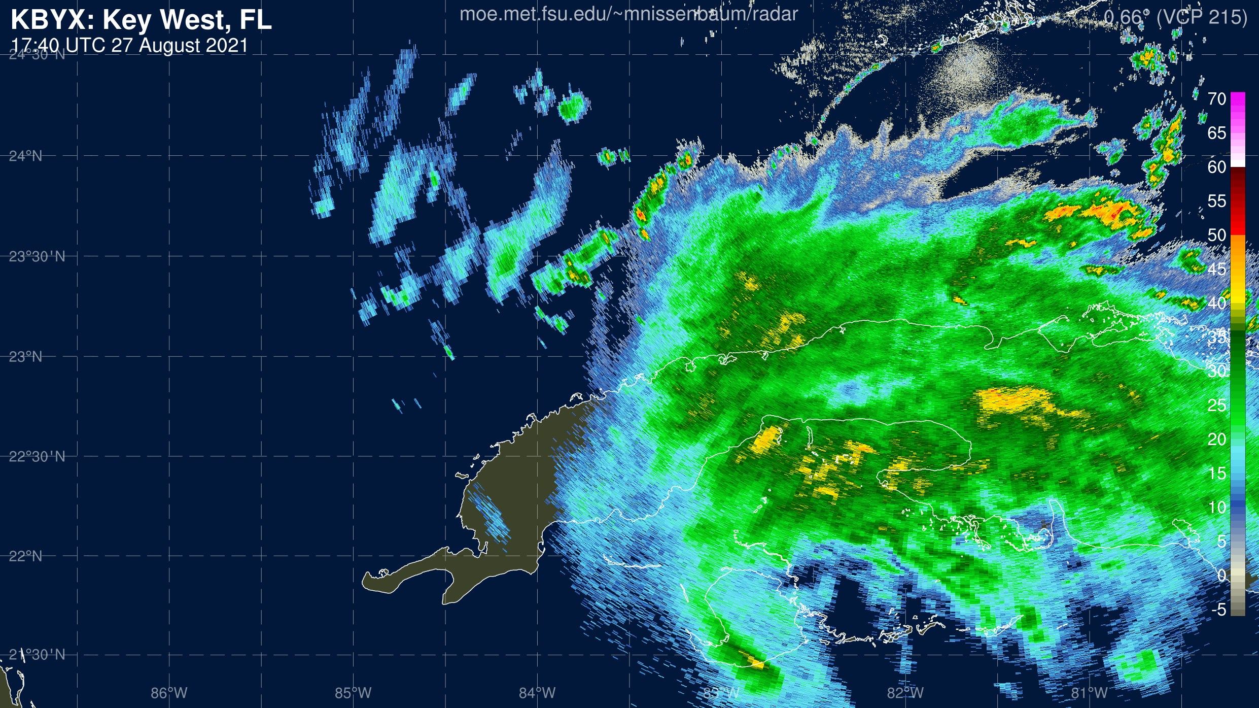 Key West Radar Recording From Marc Nissenbaum for Ida (2021)