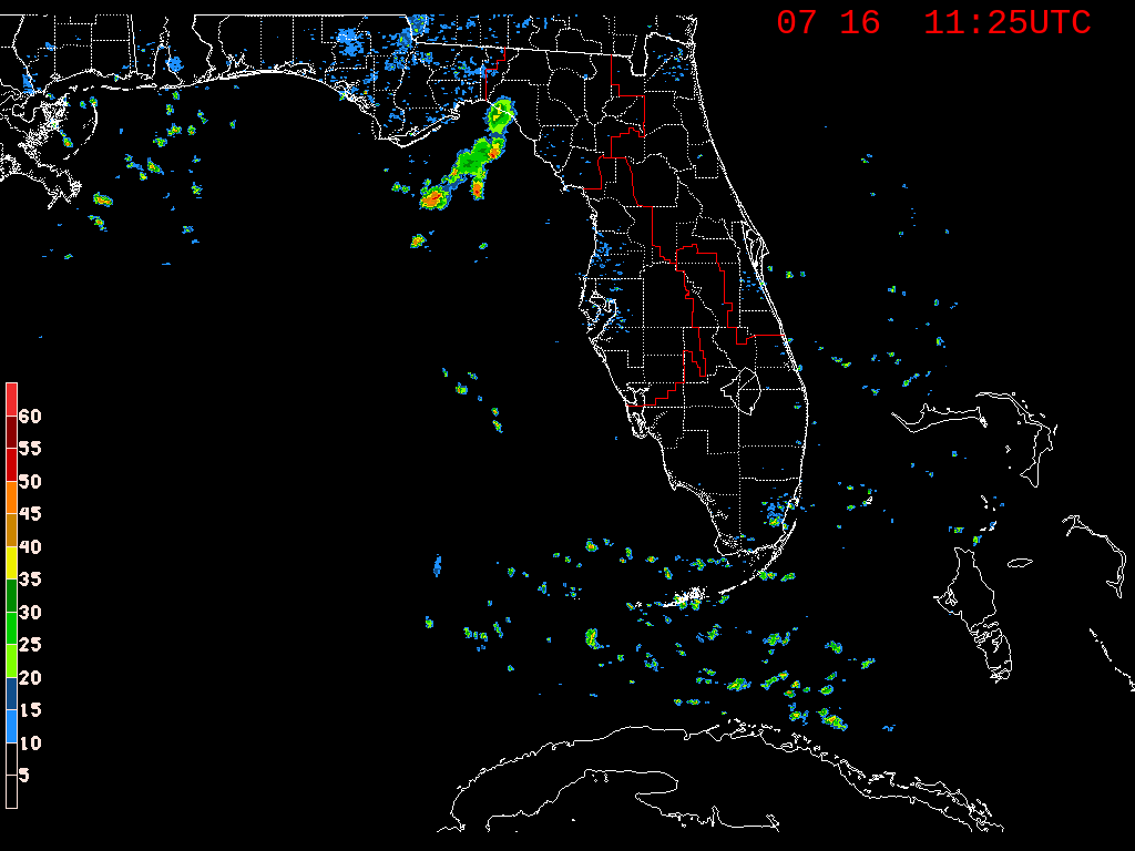 Florida Radar Recording From SFWMD for Elsa (2021)