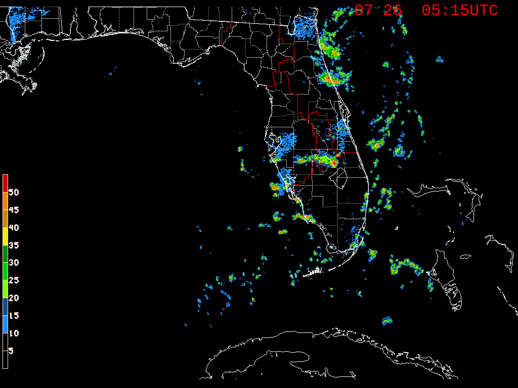 Florida Radar Recording From SFWMD for Elsa (2021)