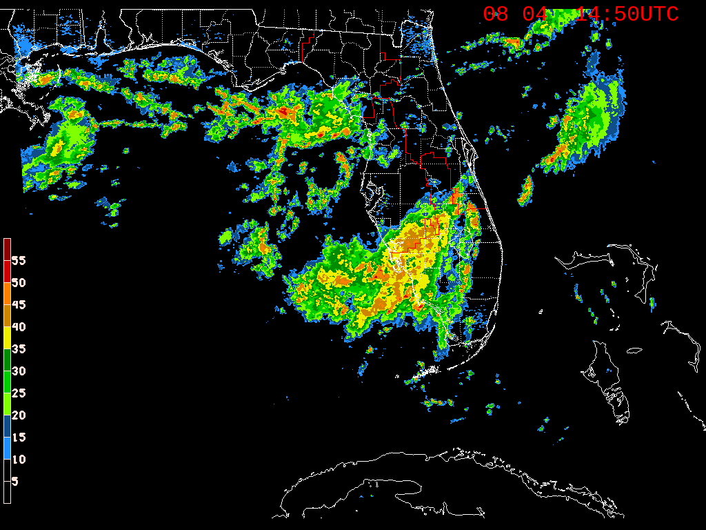 Florida Radar Recording From SFWMD for Elsa (2021)